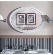 Зеркало овальное Simas Lante 90x62 см белый LAS1 bi