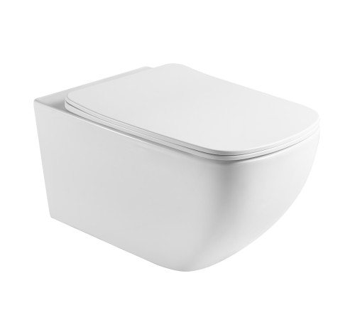 Унитаз подвесной Aquanet Медея Tornado безободковый с сиденьем микролифт AQ1537T-00