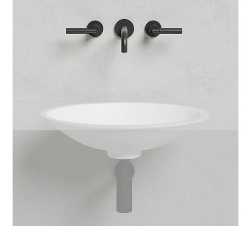 Раковина встраиваемая под столешницу Salini Marea 55х40х13.5 см S-Stone белый матовый 1802211M