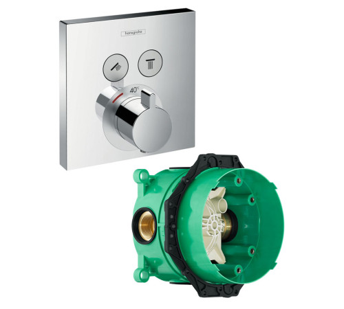 Комплект термостатического смесителя для душа Hansgrohe ShowerSelect 15763000/01800180 15763000S