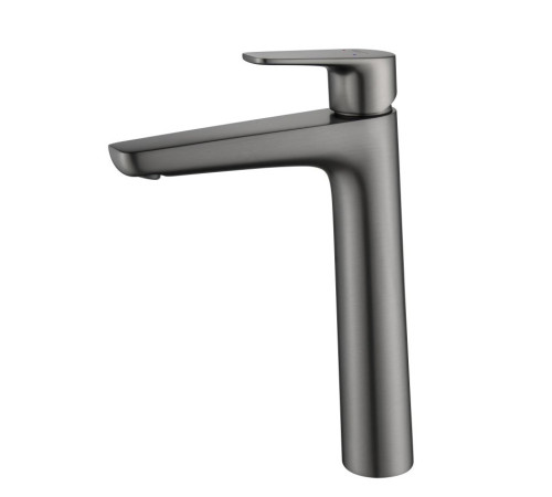 Смеситель для раковины Aquanet Бетта высокий 230 мм оружейная сталь AQ1104BGM