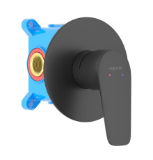 Смеситель для душа Aquanet Бетта скрытого монтажа 1 режим матовый черный AQ1166MB