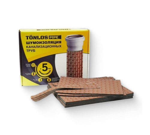 Комплект для шумоизоляции канализационных труб TONLOS PIPE 506312