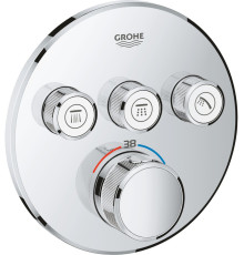 Термостат для душа GROHE Grohtherm SmartControl внешняя часть на 3 выхода хром 29121000