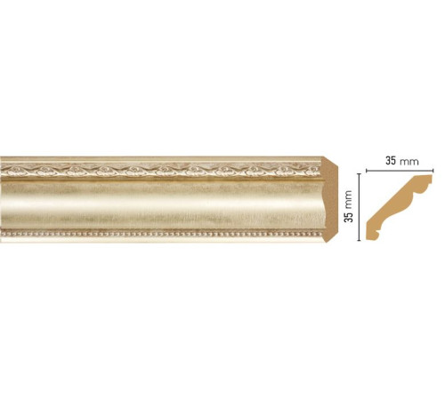 Плинтус потолочный DECOMASTER 155S-937 35х35х2400 мм 155S-937