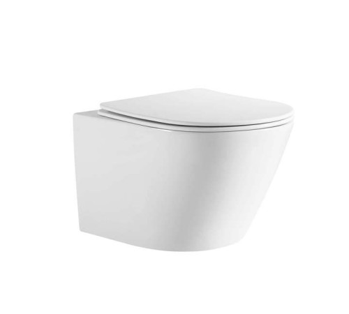 Унитаз подвесной Aquatek Либерти Tornado 500х360х350 мм с сиденьем дюропласт AQ1999T-00