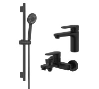 Набор смесителей 3 в 1 Aquanet Ника AQ1810MB/AQ1840MB/AQ2017MB AQ1830MB