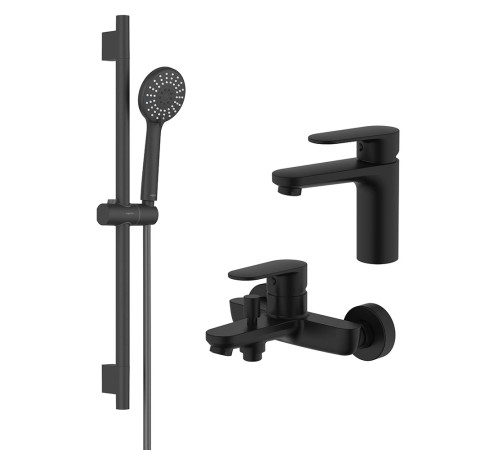 Набор смесителей 3 в 1 Aquanet Ника AQ1810MB/AQ1840MB/AQ2017MB AQ1830MB