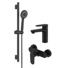 Набор смесителей 3 в 1 Aquanet Ника AQ1810MB/AQ1860MB/AQ2017MB AQ1831MB