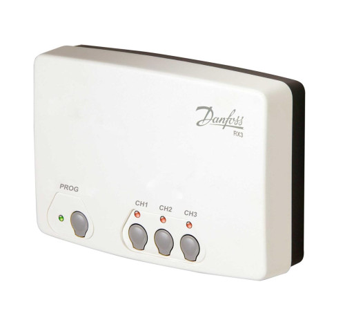 Приемник сигнала беспроводных термостатов Danfoss RX-3 3 канала 087N7478