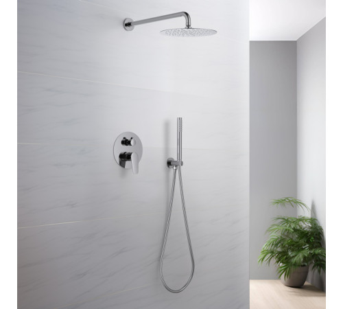 Душевой комплект 3 в 1 Aquanet Бетта 2 режима хром AQ1172CR