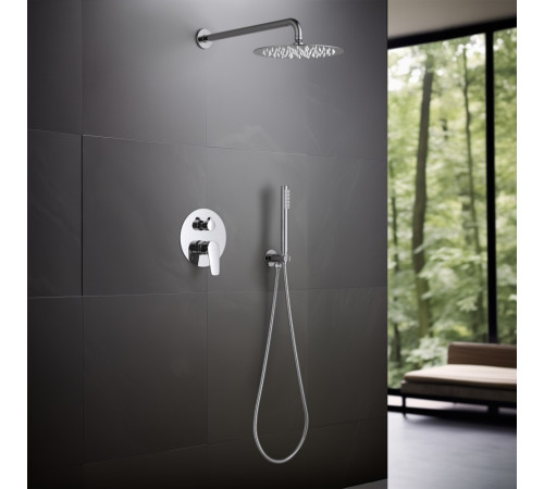 Душевой комплект 3 в 1 Aquanet Бетта 2 режима хром AQ1172CR