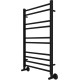 Полотенцесушитель водяной Aquatek Вега П10 500х800 мм черный муар AQ DR1080BL