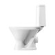 Унитаз-компакт Sanita Грация белый 2-режимный сиденье полипропилен горизонтальный выпуск 1.P210.3.S00.00B.F