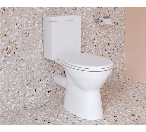 Унитаз напольный безободковый VitrA S10 Open-Back с сиденьем микролифт 9822B003-7204