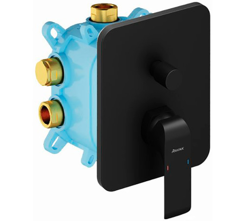 Смеситель скрытого монтажа Ravak Flat FL 065.20 черный X070179