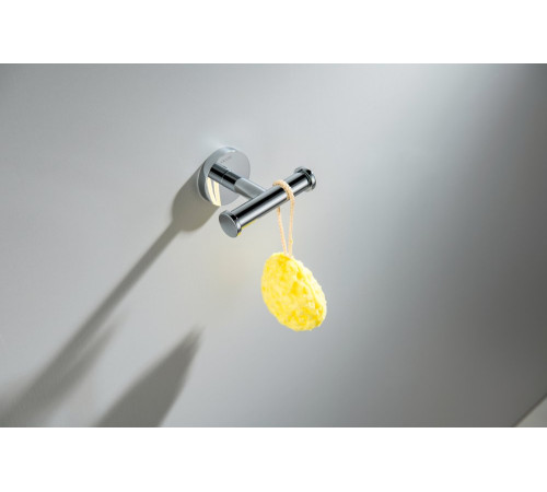 Крючок двойной Aquanet Оберон хром AQ4202CR