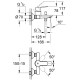 Смеситель для ванны GROHE BauEdge хром 23334000
