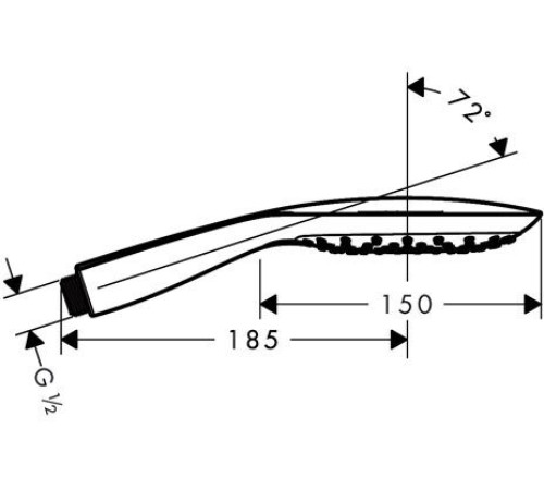 Ручной душ GROHE Rainshower SmartActive Cube 130 III хром 26550000