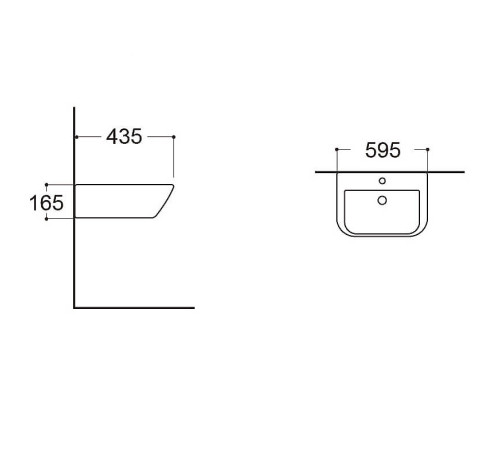 Раковина AQUATON 595x435x165 мм AQ5440-00