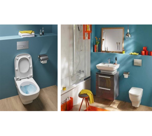 Чаша унитаза подвесного Jacob Delafon Struktura безободковая 54x34 см EDE102-00