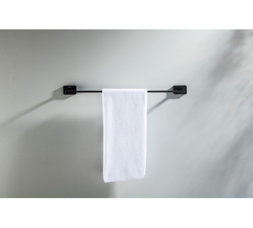 Полотенцедержатель Aquatek Libra 450 мм матовый черный AQ4320MB