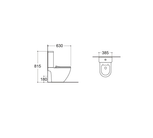 Унитаз-компакт напольный безободковый Aquatek Европа Tornado горизонтальный выпуск сиденье микролифт AQ2903T-00