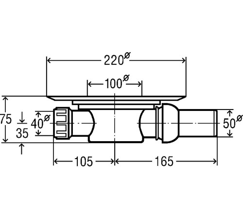 Трап для душа Viega Advantix 150х150 мм шарнирный отвод 557140