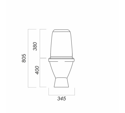 Унитаз-компакт Sanita Luxe Kama Стандарт белый S1 WC.CC/Kama/1-P/WHT.G/S1