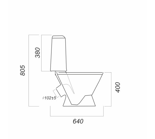 Унитаз-компакт Sanita Luxe Kama Стандарт белый S1 WC.CC/Kama/1-P/WHT.G/S1