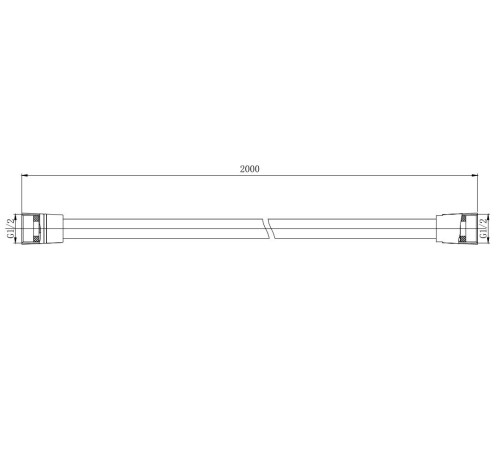 Шланг для душа Aquanet 200 см ПВХ хром AQ2112CR