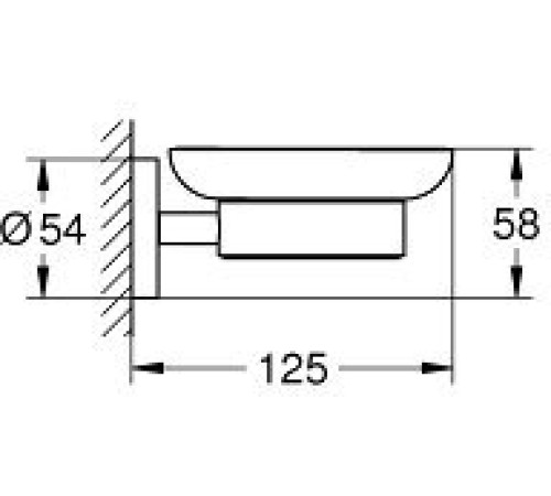 Мыльница с держателем GROHE Essentials хром 40444001