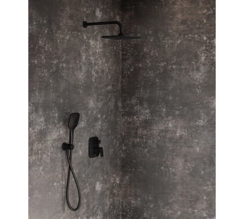 Душевая лейка RAVAK Air 958.20 3 функции 120 мм черная X07P569