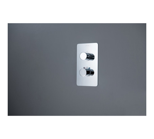 Смеситель термостатический для ванны Aquanet Европа 2 режима комплект со скрытой частью хром AQ1392CR