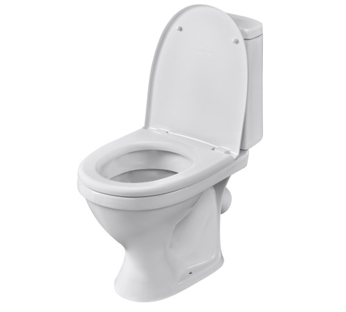 Унитаз-компакт Sanita Прайм белый сиденье полипропилен косой выпуск 1.P205.4.S00.00B.F