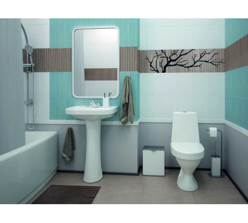 Унитаз-компакт Sanita Прайм белый сиденье полипропилен косой выпуск 1.P205.4.S00.00B.F