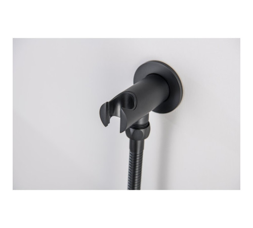 Душевой комплект 4 в 1 Aquanet Betta 3 режима матовый черный AQ1173MB