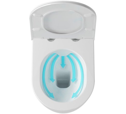 Унитаз подвесной RAVAK Uni Chrome RimOFF безободковый белый X01535