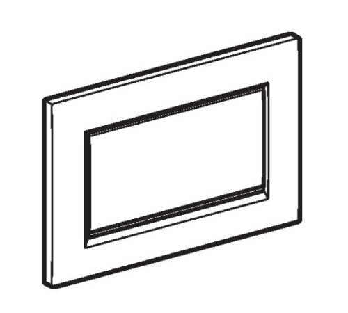 Клавиша смыва Geberit Sigma 30 смыв-стоп черный матовый/хром 115.893.14.1