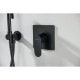 Смеситель для душа Aquanet Oberon скрытого монтажа 1 режим матовый черный AQ1266MB