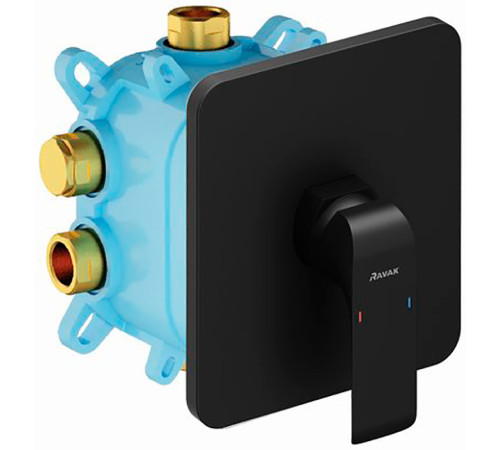 Смеситель скрытого монтажа Ravak Flat FL 066.20 черный X070180