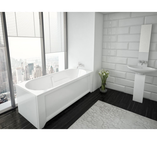 Ванна акриловая 1Marka Ley 170 см с фронтальным экраном левая LEY170-0000021