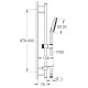 Душевой гарнитур GROHE Rainshower SmartActive 130 III штанга 900 мм хром 26578000