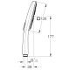 Ручной душ GROHE Rainshower SmartActive Cube 130 III хром 26582000