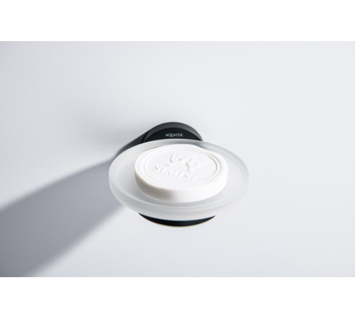 Мыльница Aquanet Европа матовый черный AQ4103MB