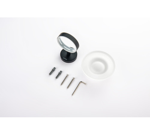 Мыльница Aquanet Европа матовый черный AQ4103MB