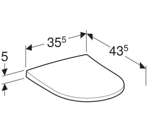 Сиденье для унитаза Geberit Acanto Slim с микролифтом быстросъемное белое 500.605.01.2