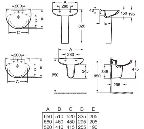 Полупьедестал Roca Victoria 33739200Y