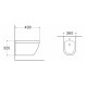 Биде подвесное Aquanet Лея 490x360x320 мм с крепежом AQ1099-00