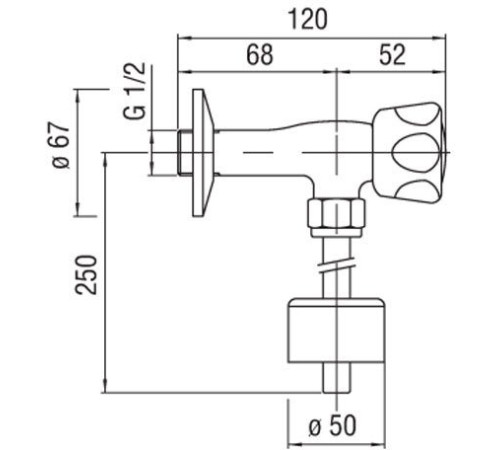 Кран для писсуара Avenue AV00503CR